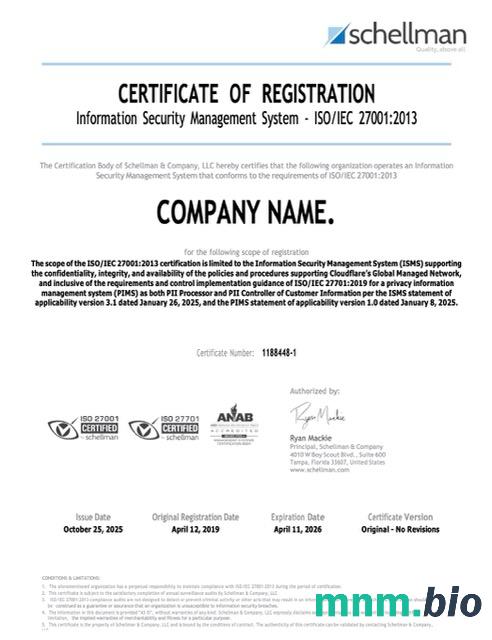 USA Florida vcertyfikat of registration Word i szablon PDF, version 2